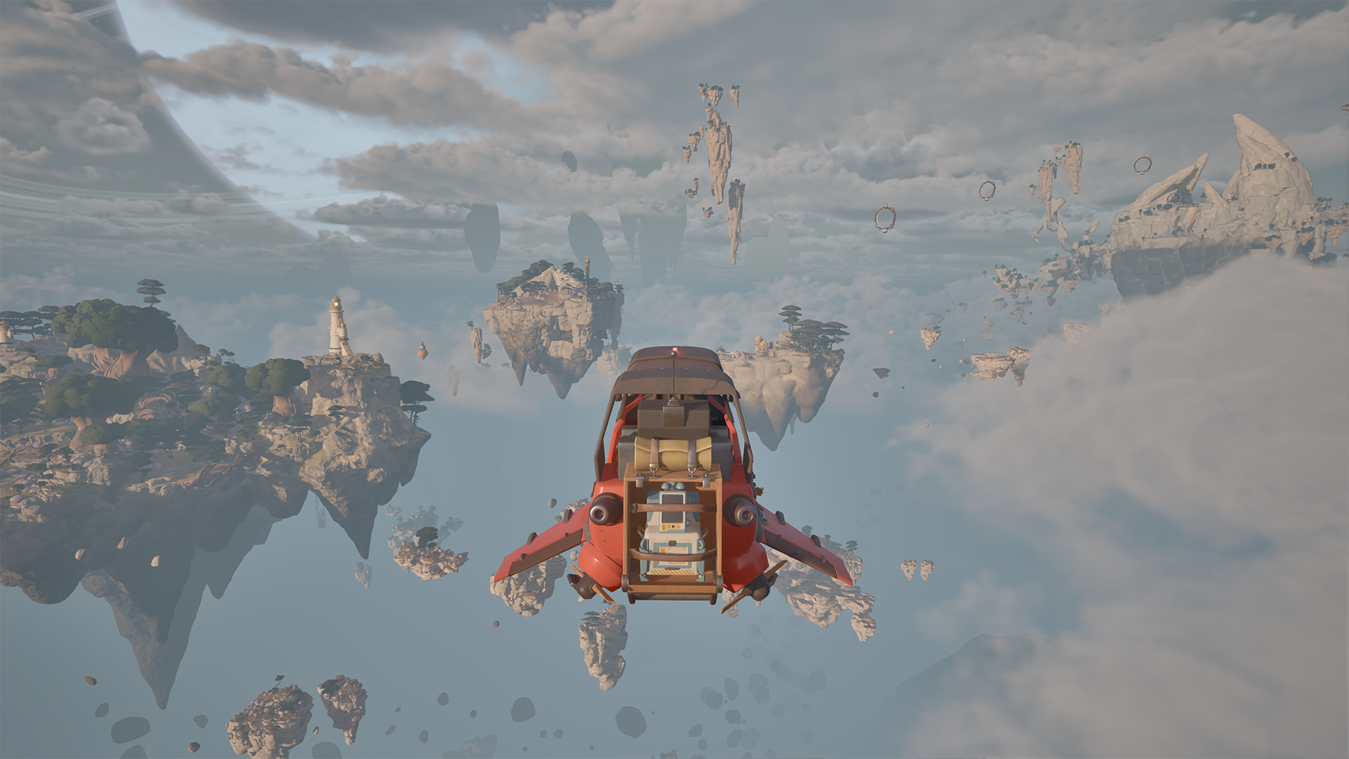 Official ATMOSFAR gameplay screenshot from Apog Labs' press kit showing exploration on the world of Tycos
