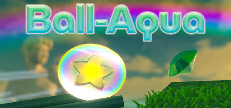 Official Ball-Aqua promotional artwork for the colourful physics-based platformer