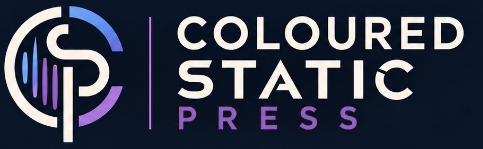Coloured Static Press horizontal logo, purple edition