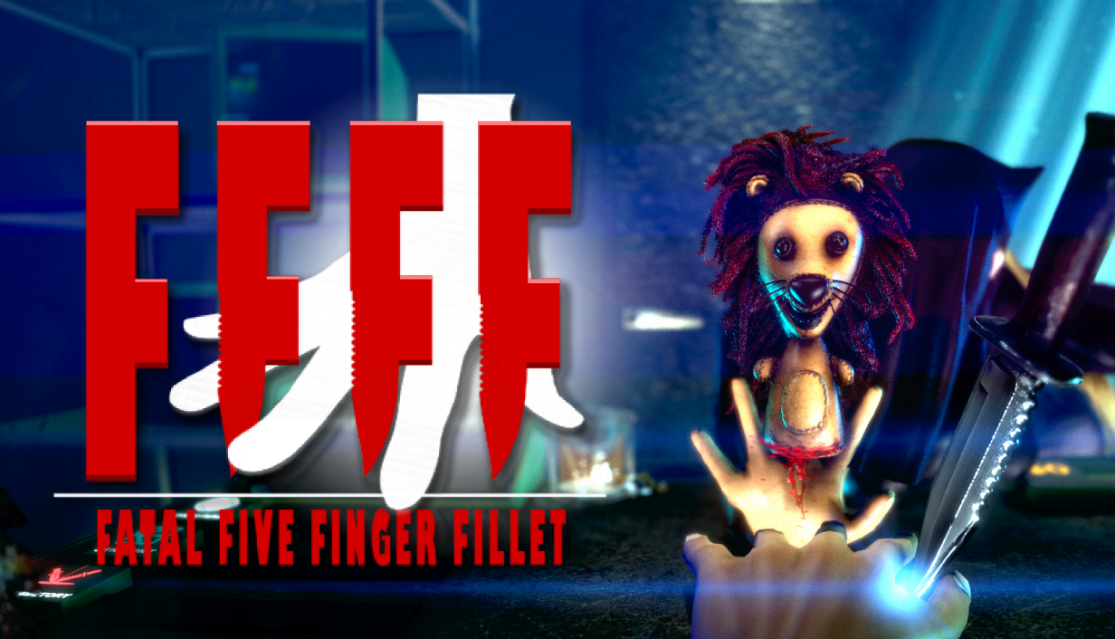 Official key art for FFFF: Fatal Five Finger Fillet by Genman Games