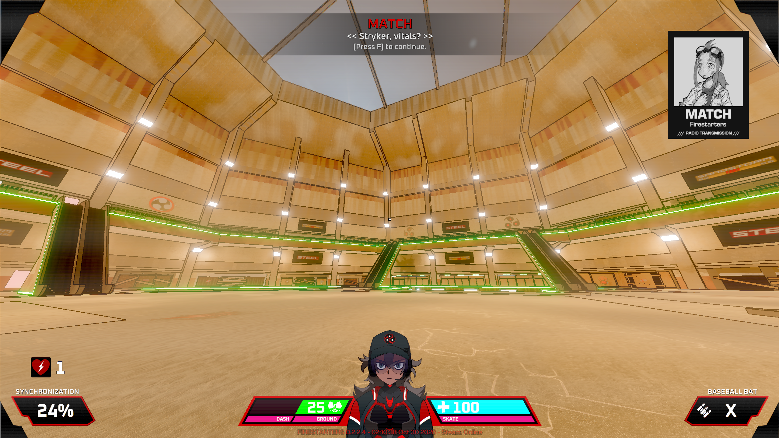 Original FIRESTARTERS gameplay capture from Coloured Static Press