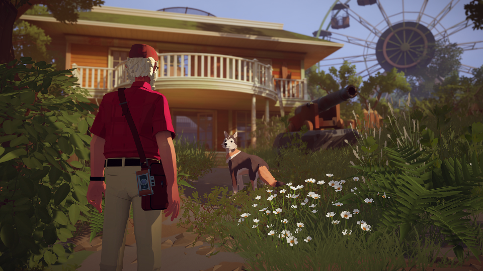 Alfred meets a dog in Forever Ago official gameplay screenshot
