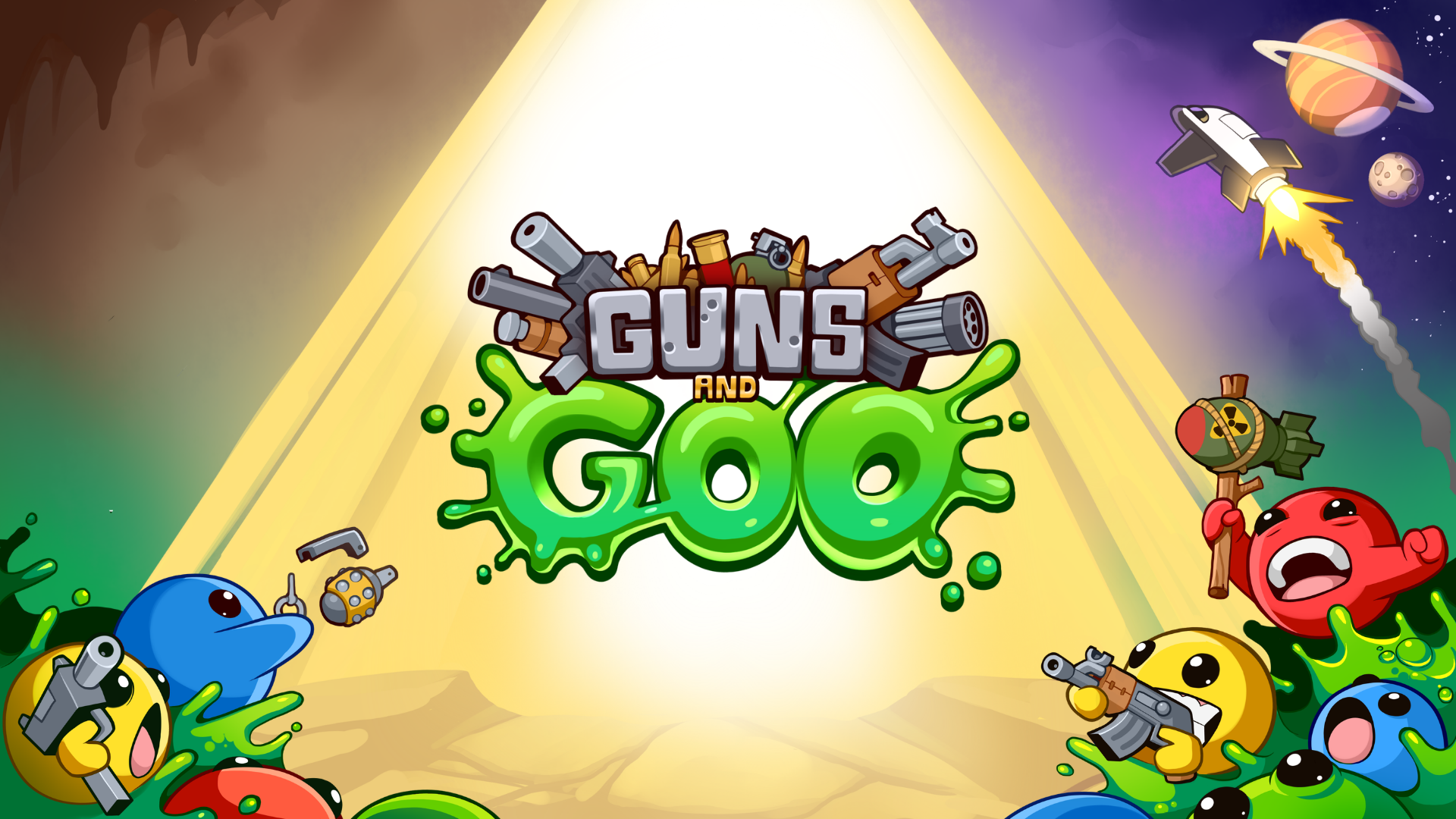 Official Guns & Goo key art supplied in Bonus Stage Publishing press kit