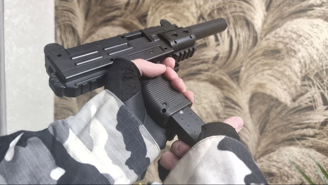 Behind-the-scenes weapon source photography by Bandit Rabbit Studio