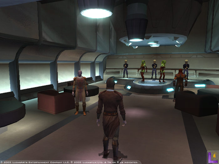 Knights of the Old Republic gameplay scene