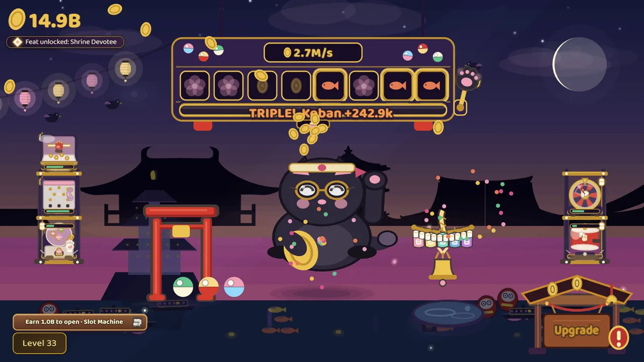 Official Maneki Mania fortune shrine scene from Lianes8 Studio