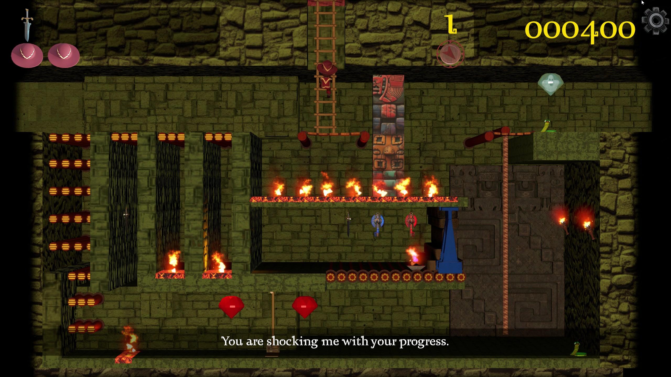 Classic challenge room from original captured gameplay