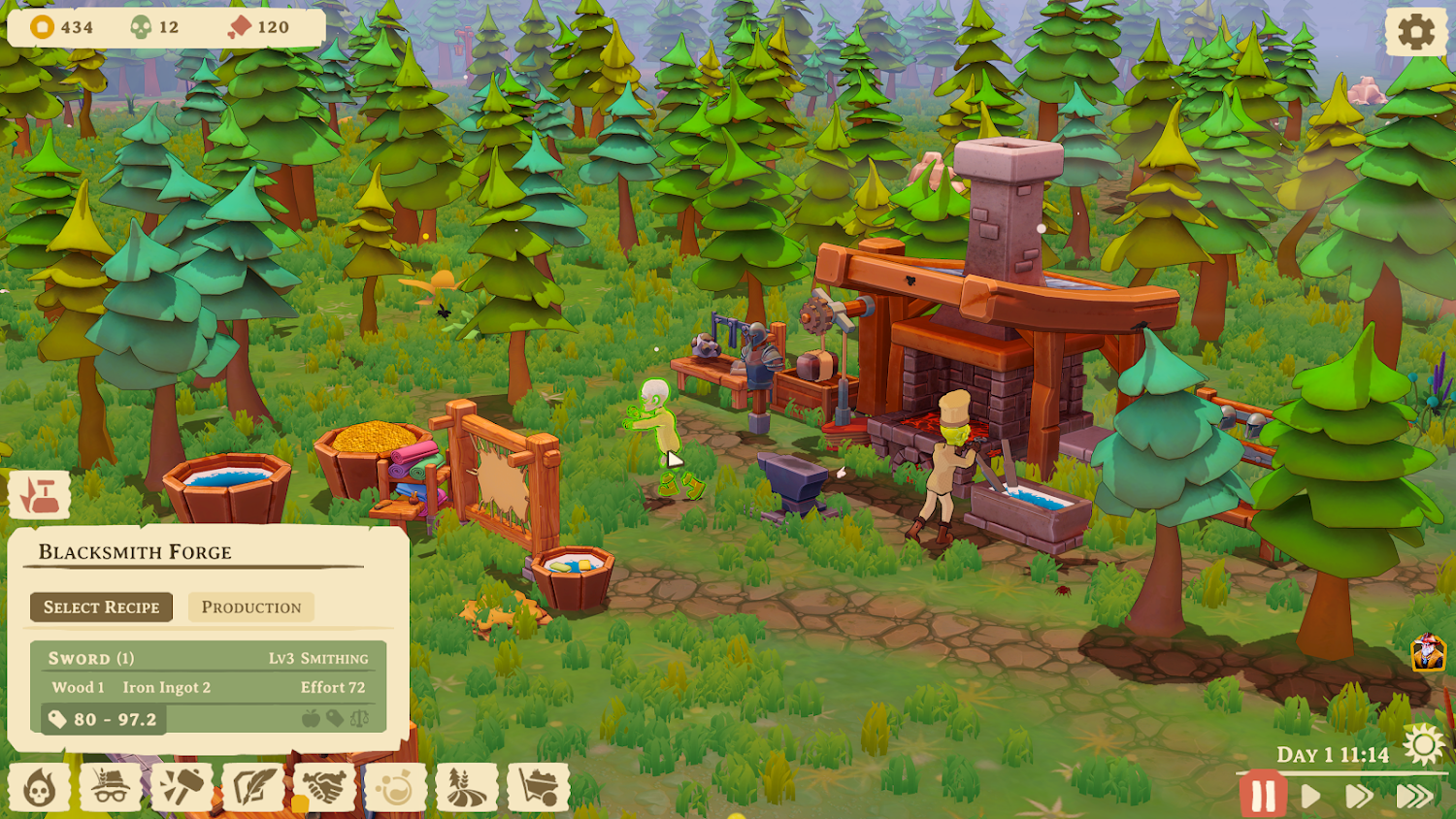 Official Necromancer's Workshop gameplay screenshot provided by Easy Anxiety