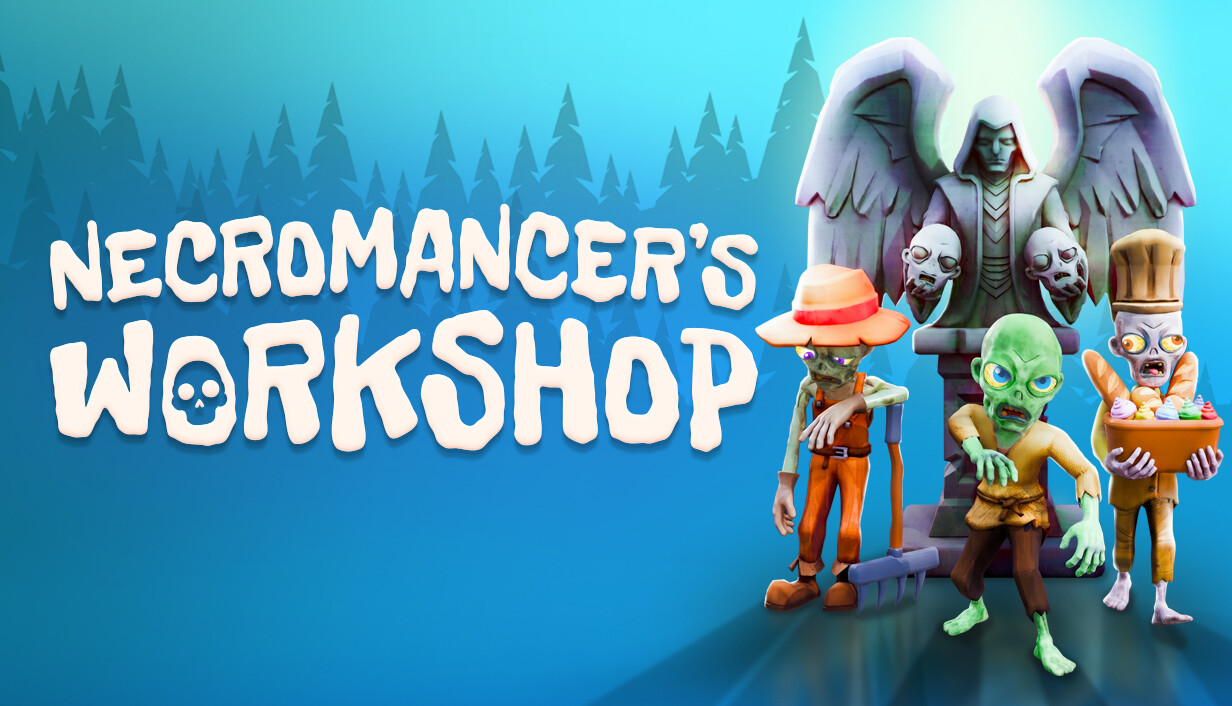 Necromancer's Workshop official horizontal press-kit image supplied by Easy Anxiety