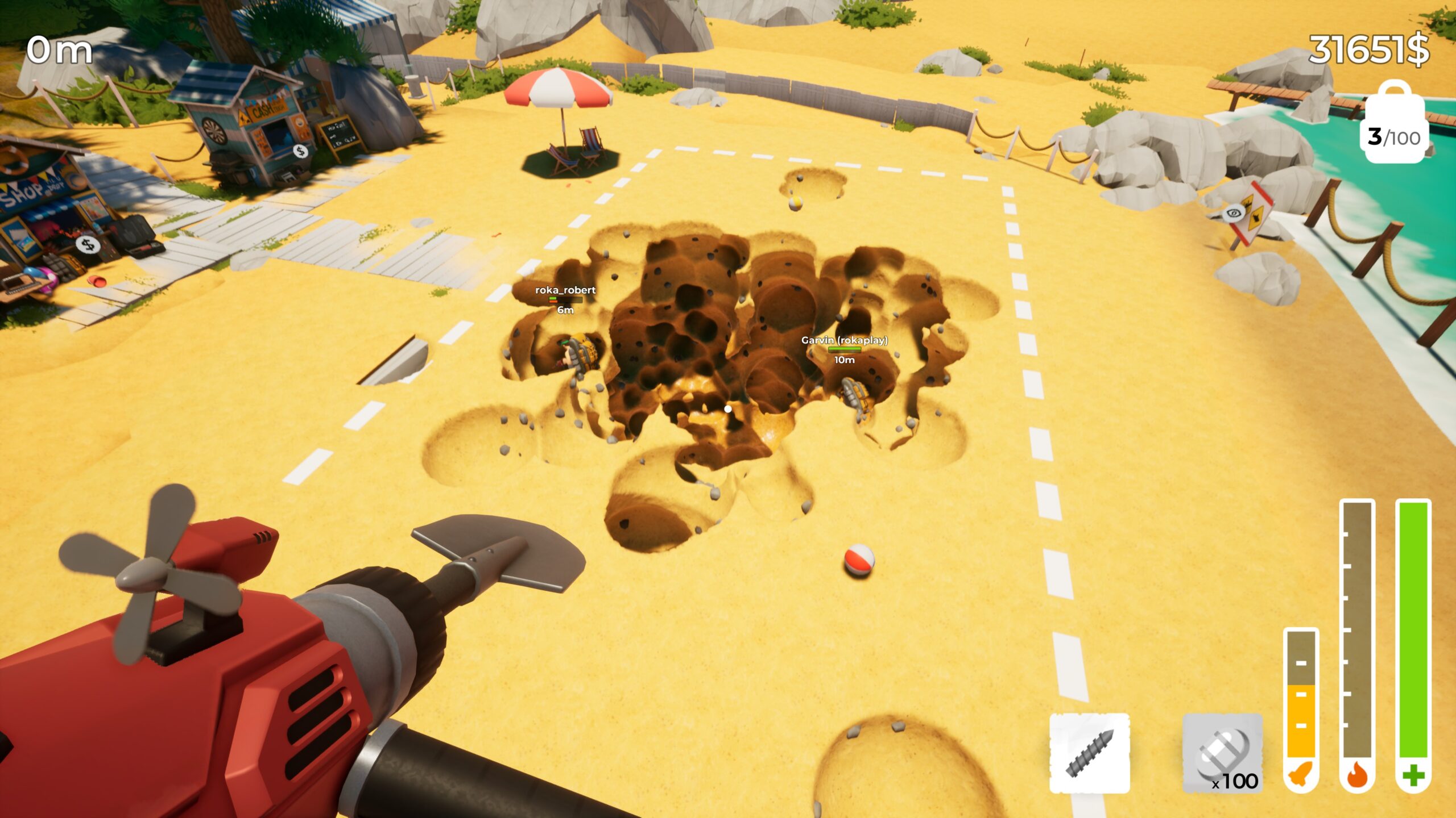 Official gameplay screenshot 011 for A Game About Digging a Hole Together