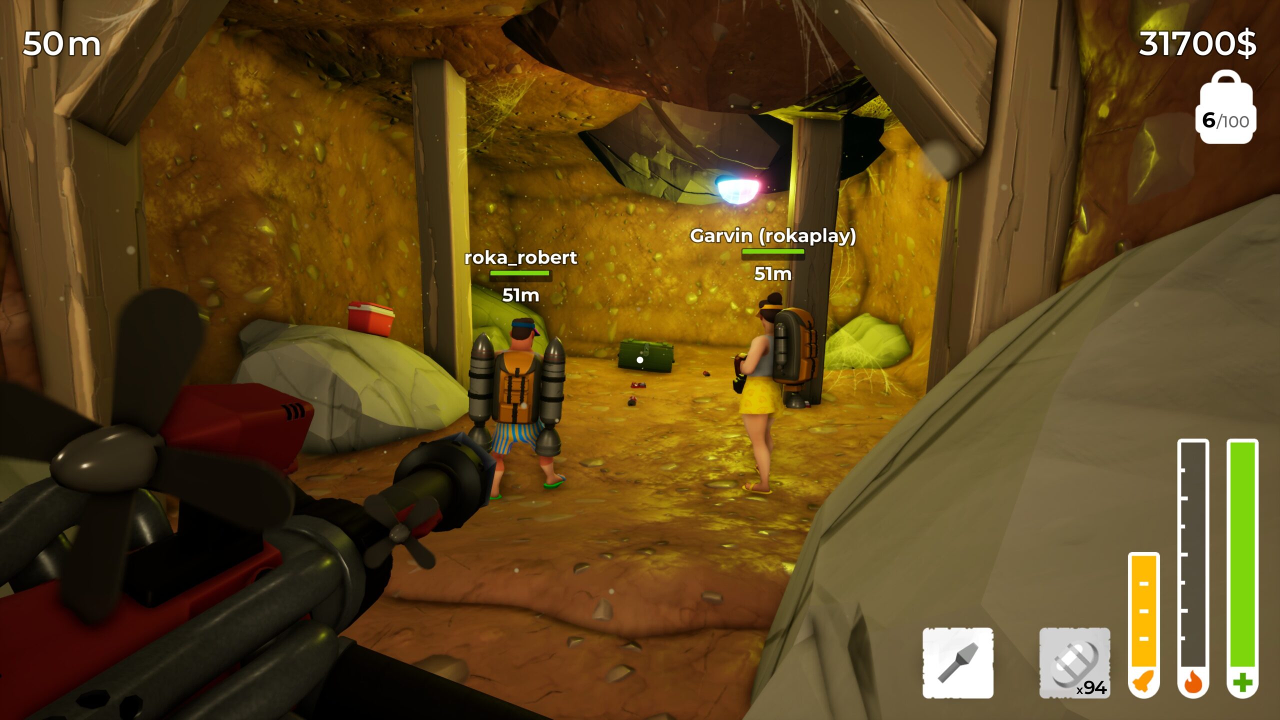 Official screenshot from A Game About Digging a Hole Together