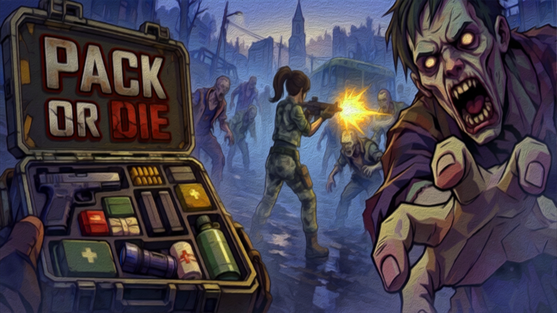 Official Pack or Die gameplay press image supplied by That's a Bug Studios