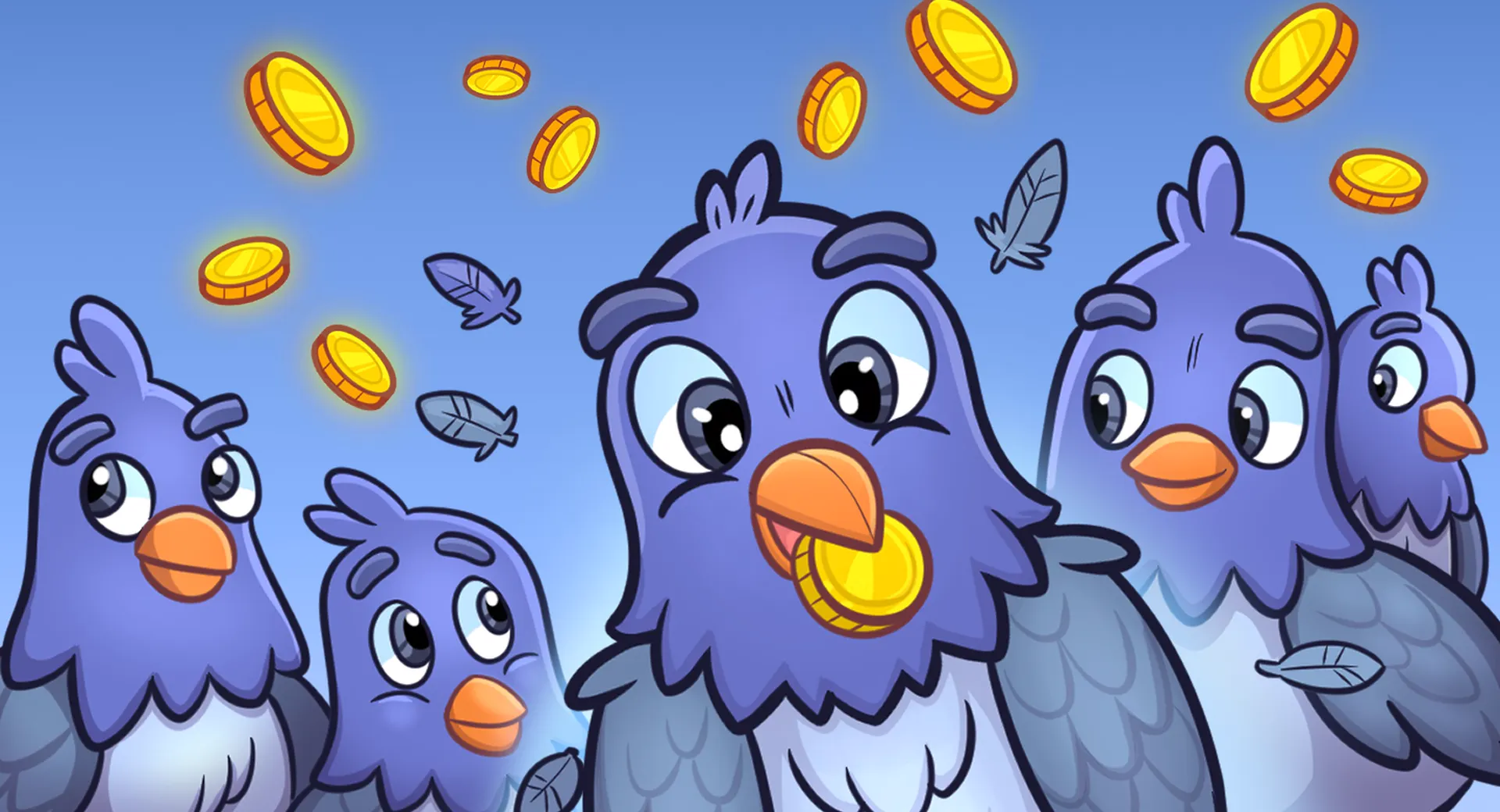 Official Pidgeon Pocket key art showing the mischievous pigeon heist game by Lianes8 Studio