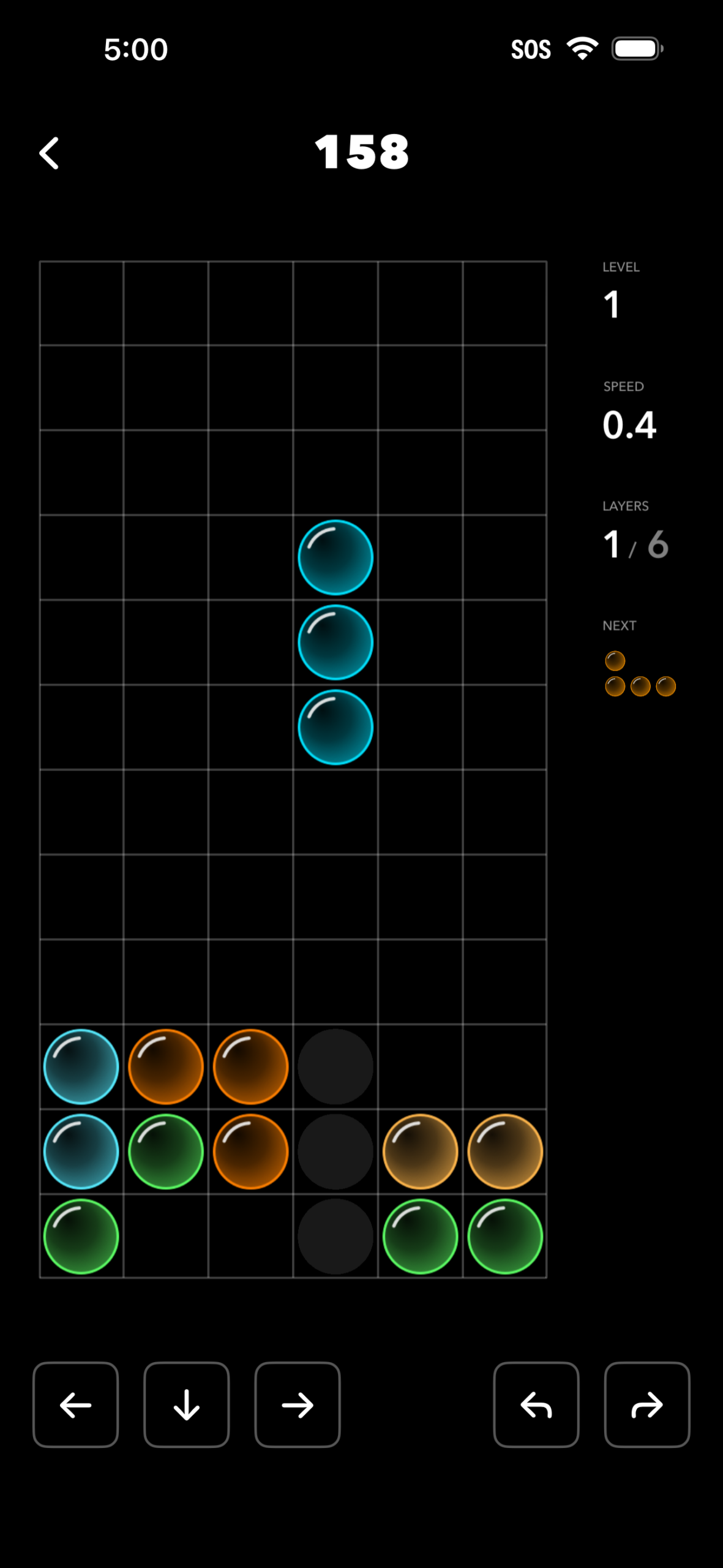 Polyx 2D original gameplay – Level 1 bubbles screenshot supplied by Skippy Skipmo LLC for press consideration