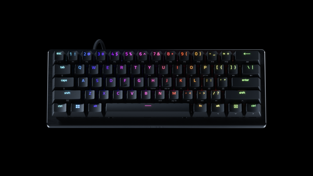 Official Razer Huntsman V3 Pro Mini 8KHz keyboard press photo