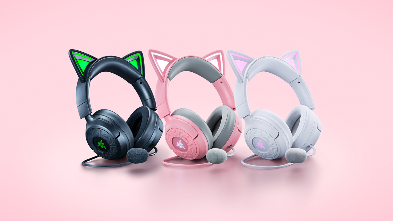 Razer Kraken Kitty V3 Brings Reactive RGB Ears and Cosplay Mode for £99.99