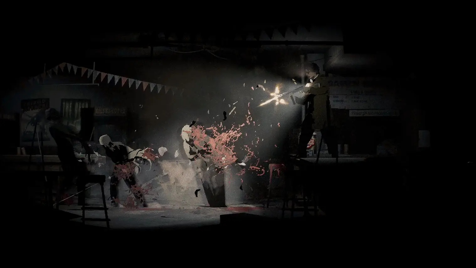 Official Silver Pines gameplay screenshot depicting a different scene from Wych Elm's survival horror adventure