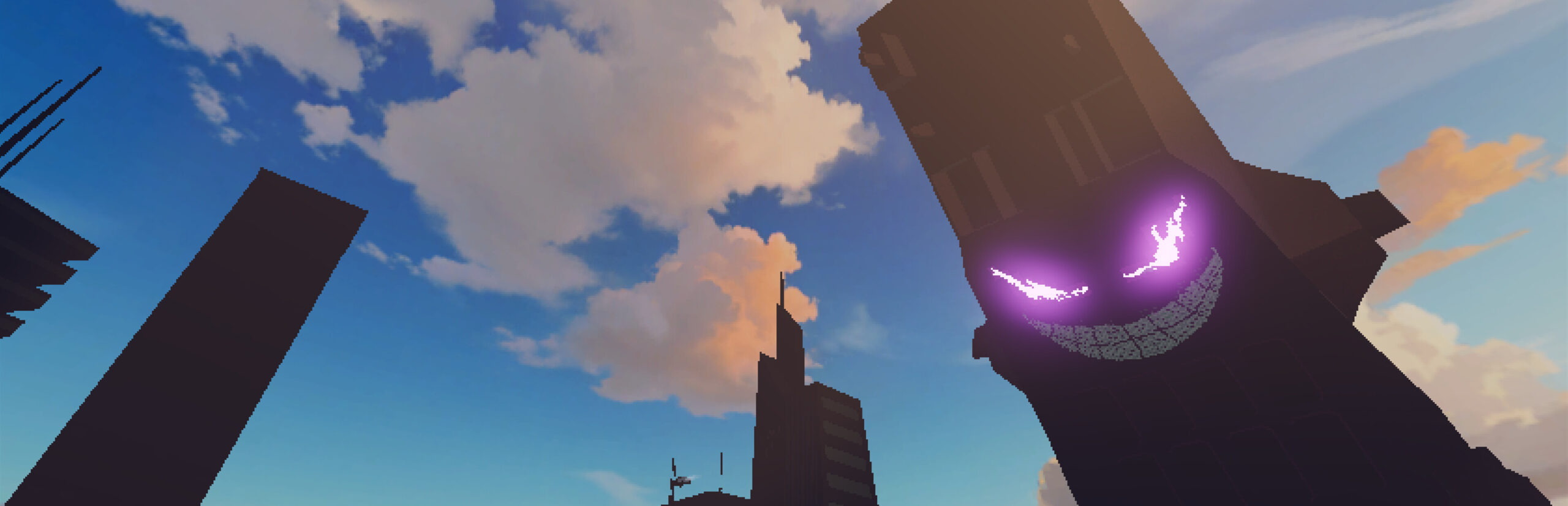 Official Steam key artwork for Skyscraper Security Zombie Rain with its cyberpunk setting