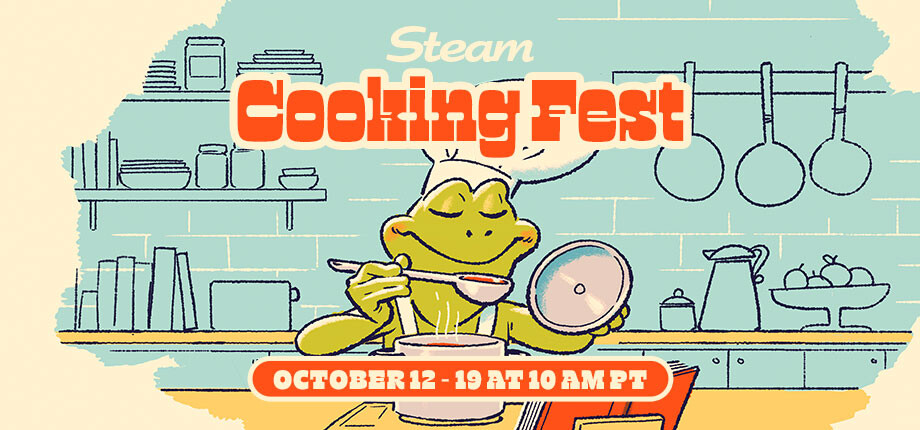 Valve official Steam Cooking Fest 2026 promotional artwork