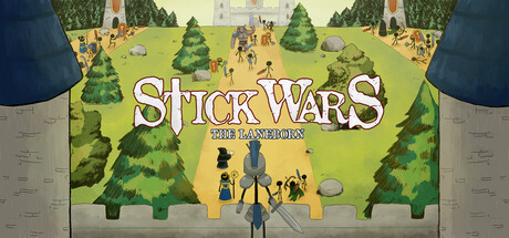 Official Steam promotional artwork for Stick Wars The Laneborn