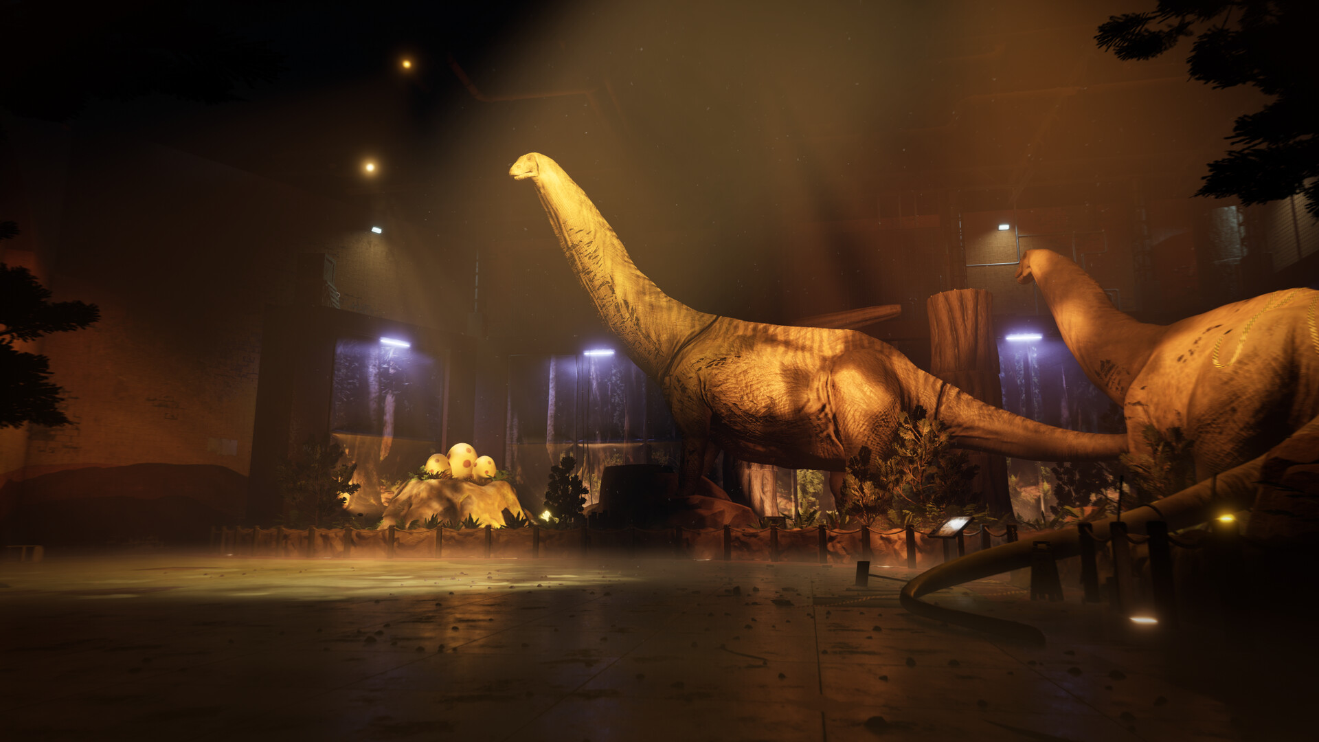 Official Steam demo screenshot of the dinosaur attraction