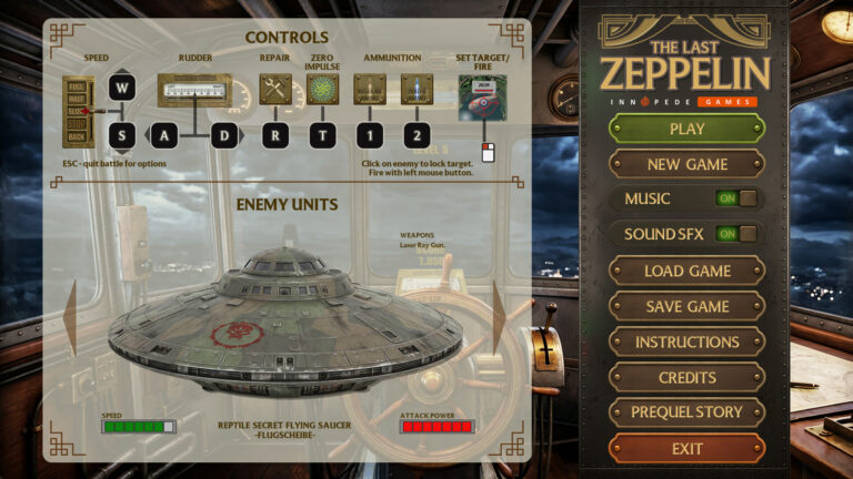 Control instructions and enemy unit details