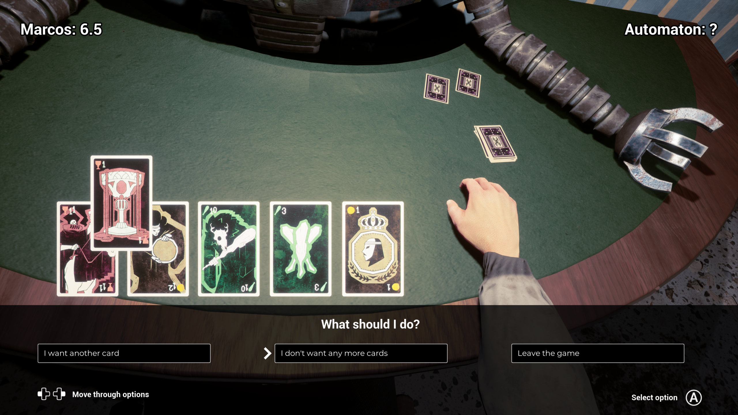 Original in-game screenshot from The Transference, supplied for the hands-on Coloured Static Press review