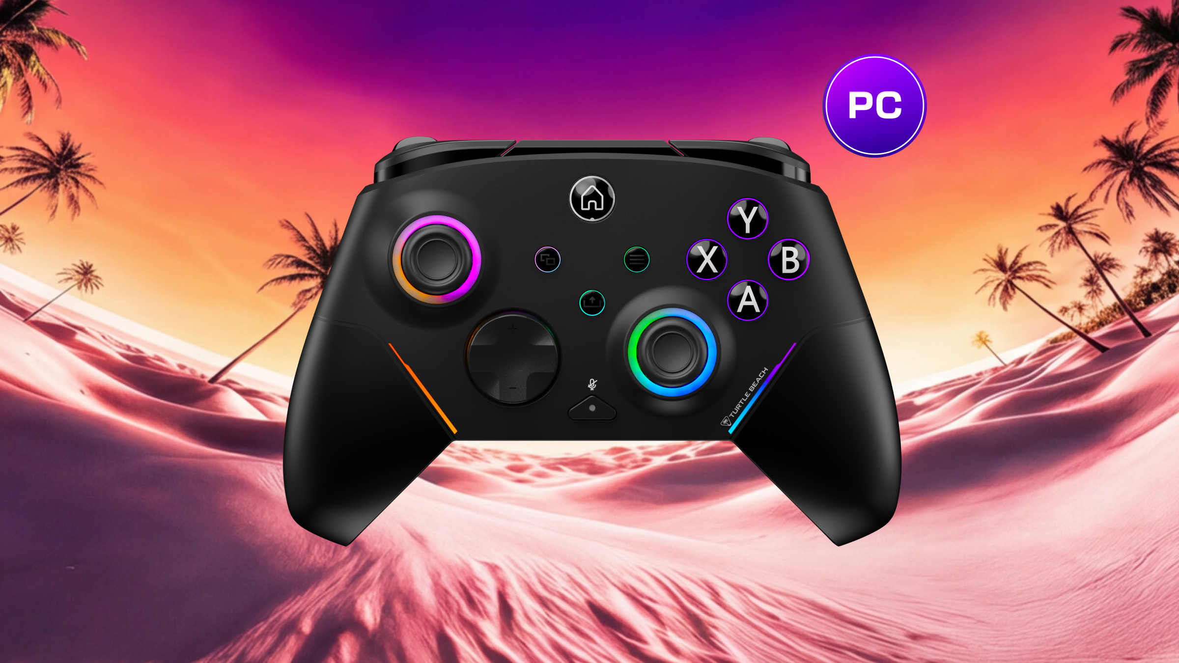 Official Turtle Beach Rematch Wireless RGB PC controller with TMR thumbsticks and programmable buttons