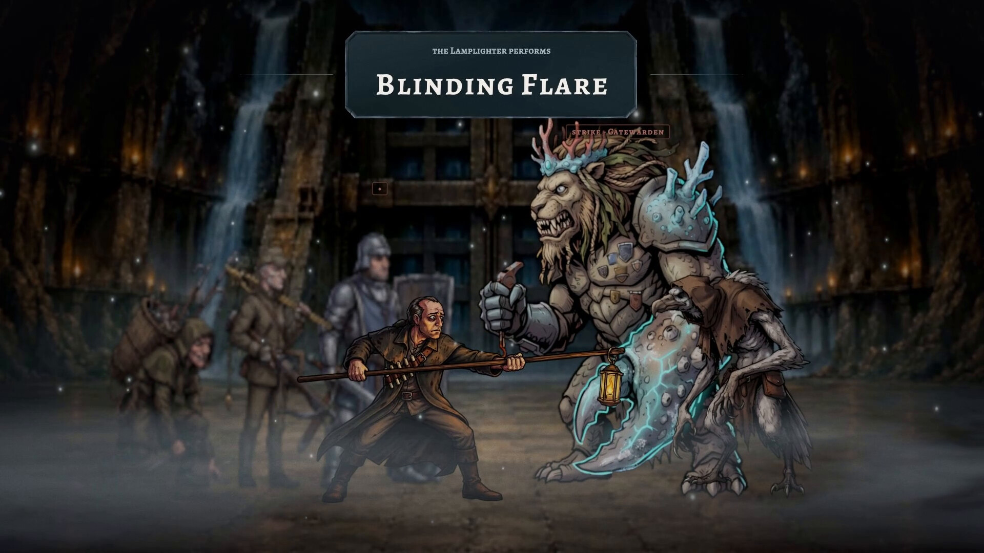 VEKARRA official Steam gameplay trailer still showing tactical dark fantasy combat