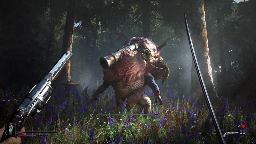 Official Valor Mortis gameplay screenshot showing a plague-afflicted enemy approaching in a forest