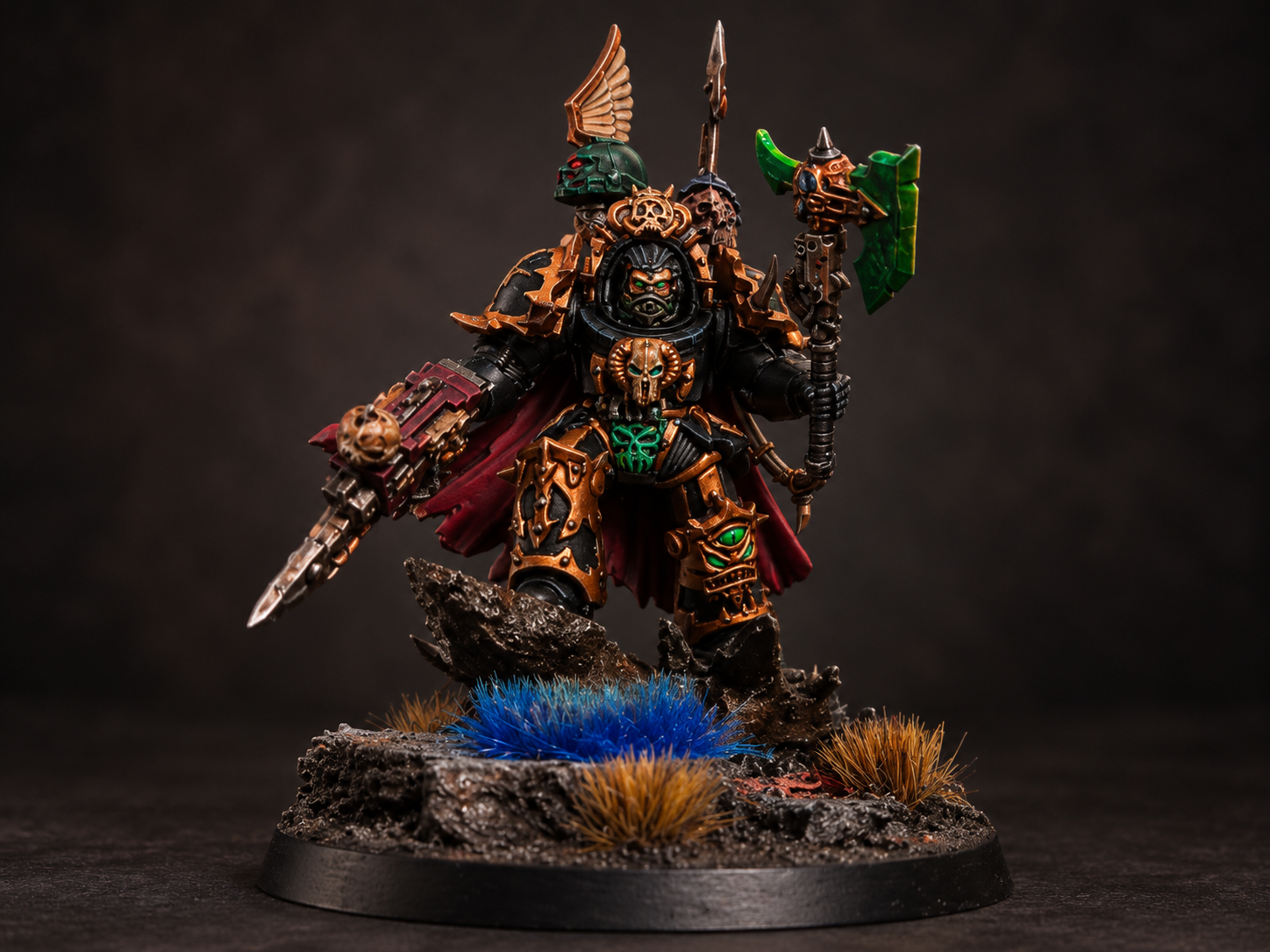 Armoured warlord, from The Painting Desk miniature gallery